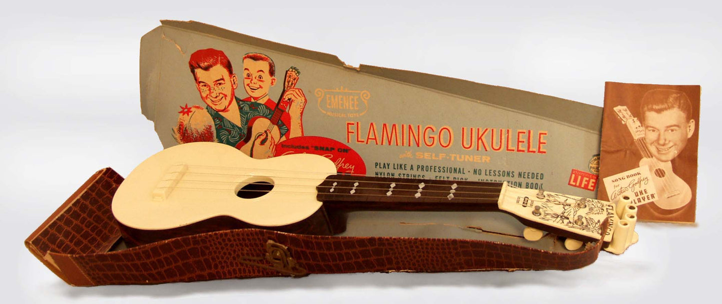 Emenee Flamingo Soprano Ukulele (1960's)