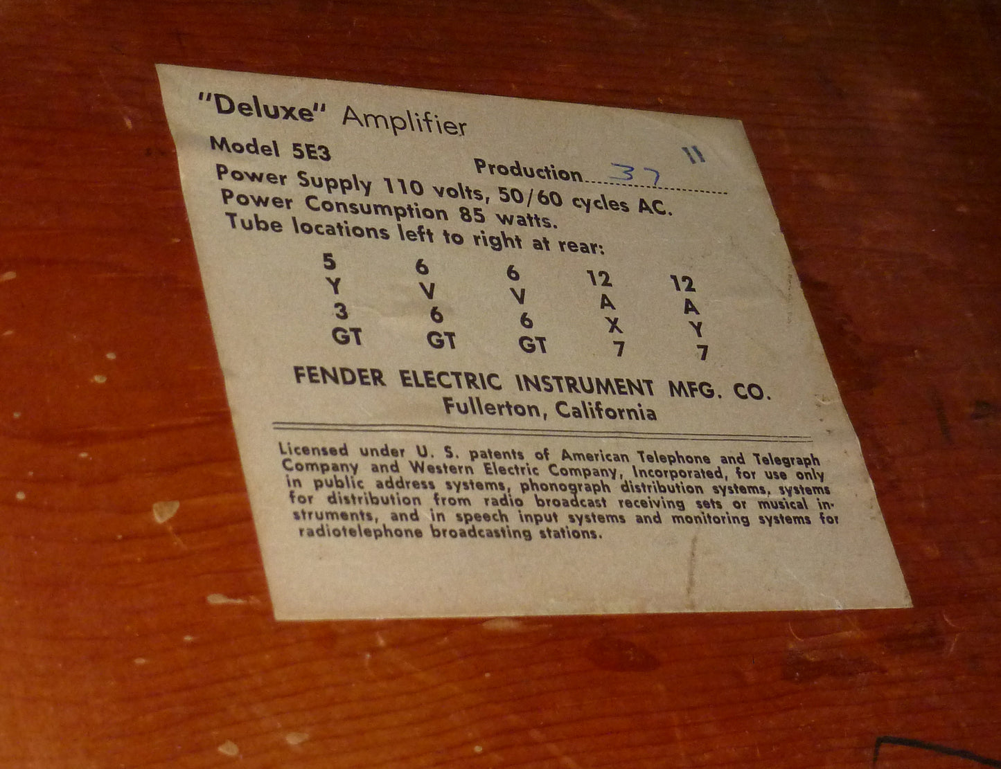 Fender Deluxe 5E3 Tube Guitar Amplifier (1959)