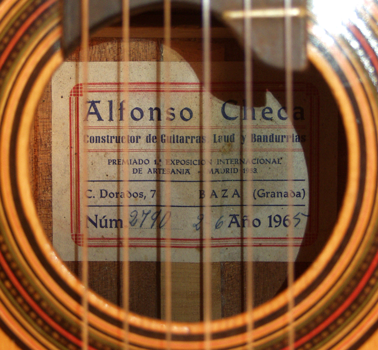 Alfonso Checa Classical Guitar (1965)