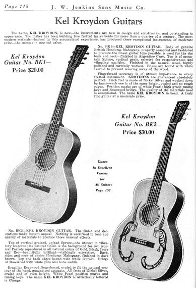 Gibson Kel Kroydon KK-1 Flat Top Acoustic Guitar (1930)