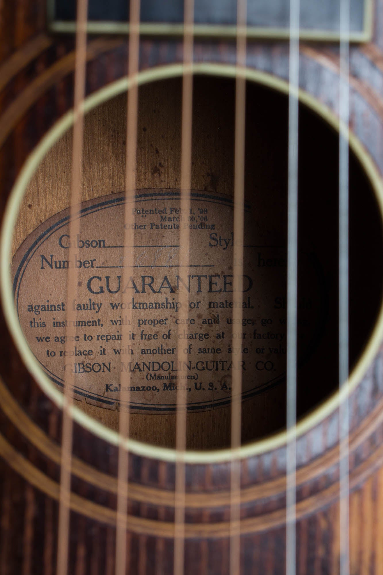 Gibson L-1 Arch Top Acoustic Guitar (1919)