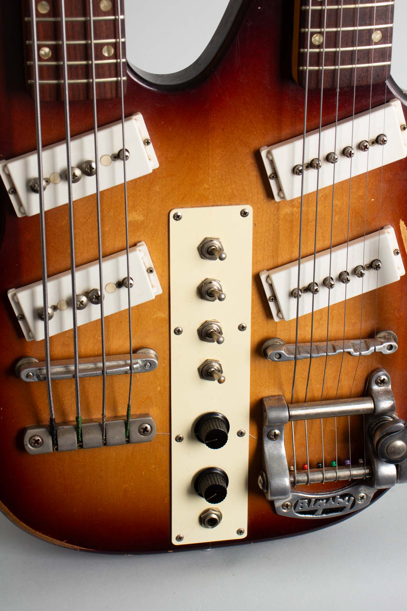 Carvin #4 BS Double Neck Bass & Guitar Solid Body Electric Guitar (1966)