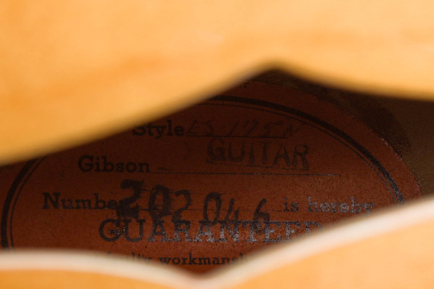 Gibson ES-175DN Arch Top Hollow Body Electric Guitar (1964)