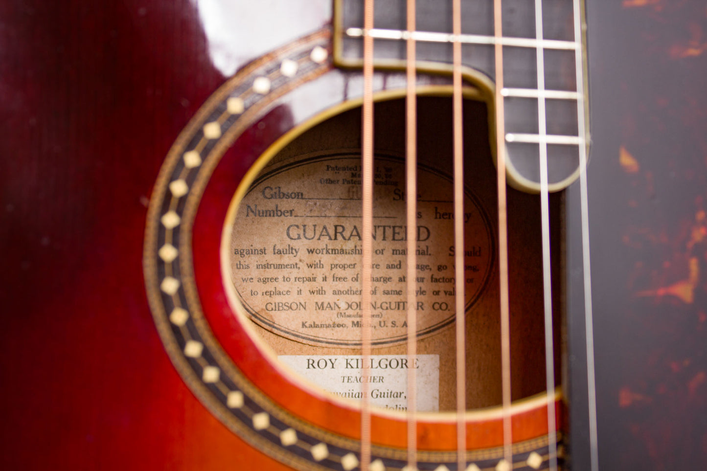 Gibson Style O Artist with Virzi Arch Top Acoustic Guitar (1924)