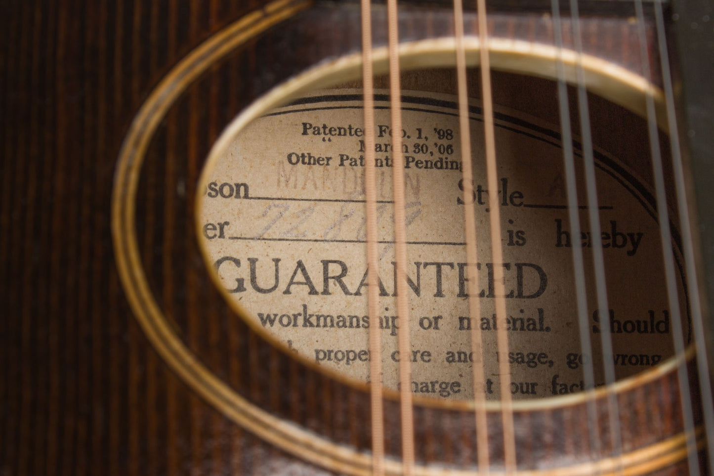 Gibson Style A Snakehead Carved Top Mandolin (1923)