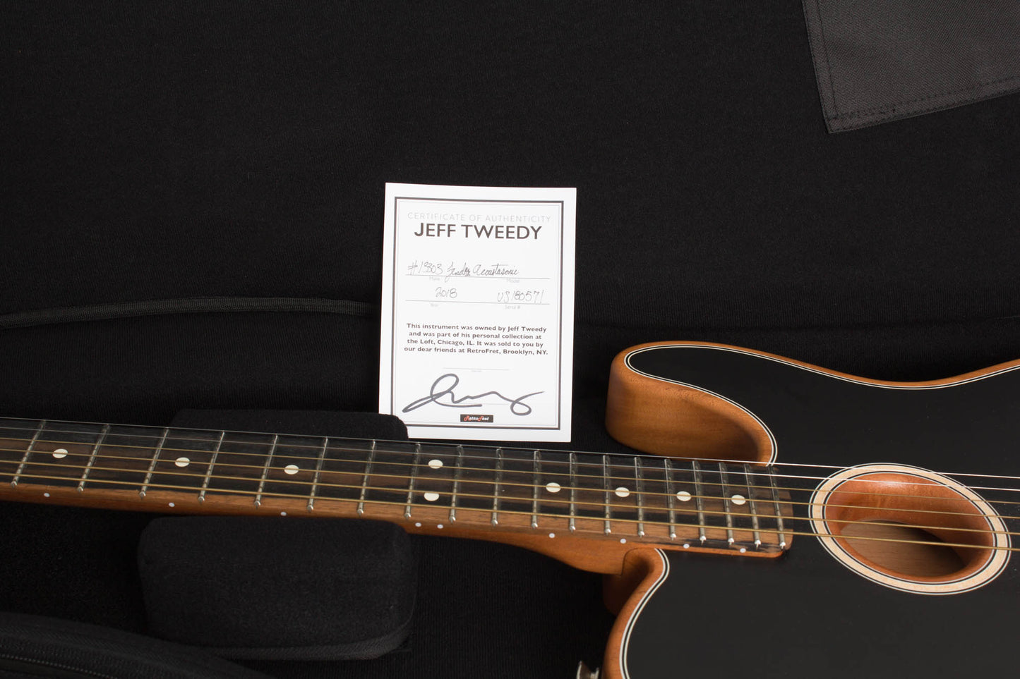 Fender Acoustasonic Owned by Jeff Tweedy of Wilco Thinline Hollow Body Electric Guitar (2018)