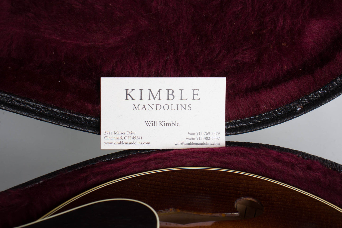 Kimble Style A Carved Top Mandolin (2016)