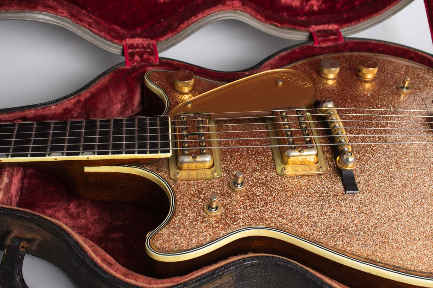 Gretsch PX-6129 Champagne Sparkle Jet Semi-Hollow Body Electric Guitar (1962)