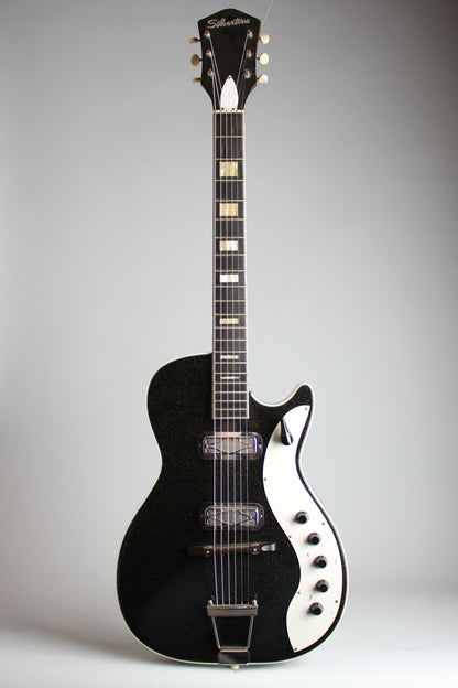 Harmony Silvertone Model 1423 Semi-Hollow Body Electric Guitar (1960)
