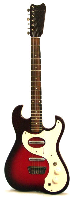 Danelectro Silvertone 2-Pickup Amp-In-Case Semi-Hollow Body Electric Guitar (1964)
