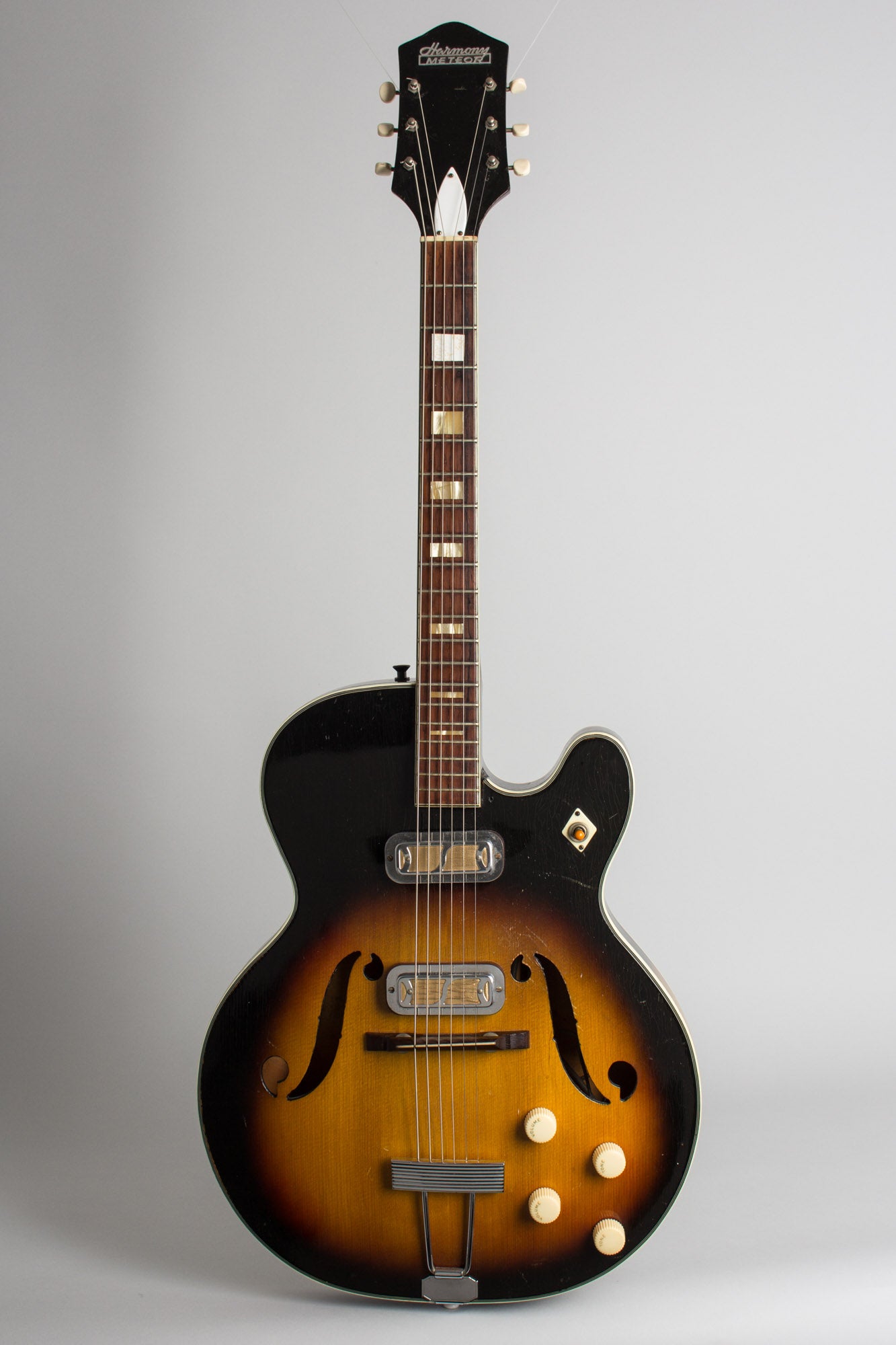 Harmony Meteor H-70 Arch Top Hollow Body Electric Guitar (1961)