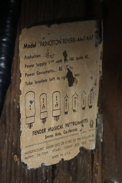 Fender Princeton Reverb Tube Guitar Amplifier (1967)