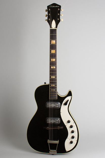 Harmony Silvertone Model 1423 Semi-Hollow Body Electric Guitar (1963)