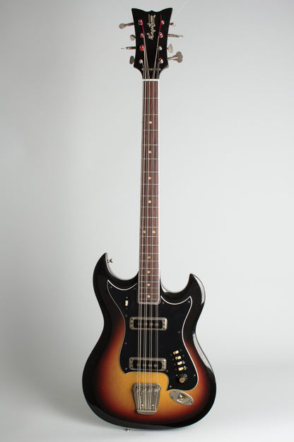 Hagstrom 8-String Bass H-8 Solid Body Electric Bass Guitar (1968)