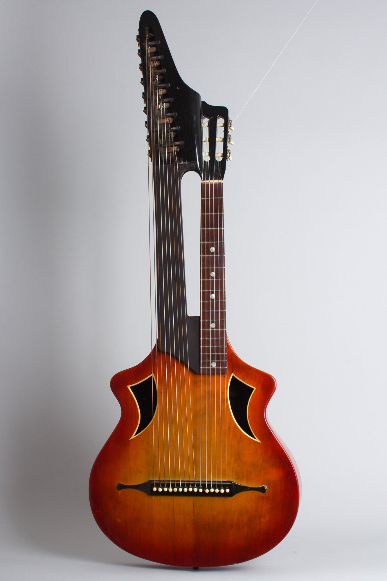 unlabelled Wappen 15 Course Contra Bass Harp Guitar (1900s)