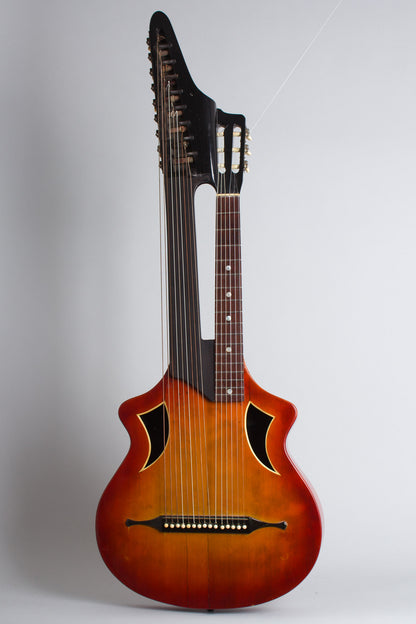 unlabelled Wappen 15 Course Contra Bass Harp Guitar (1900s)