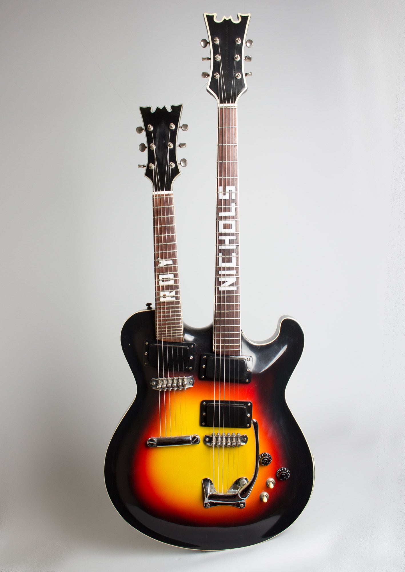 Mosrite Doubleneck Owned and played by Roy Nichols, Arch Top Hollow Body Electric Guitar (1959)