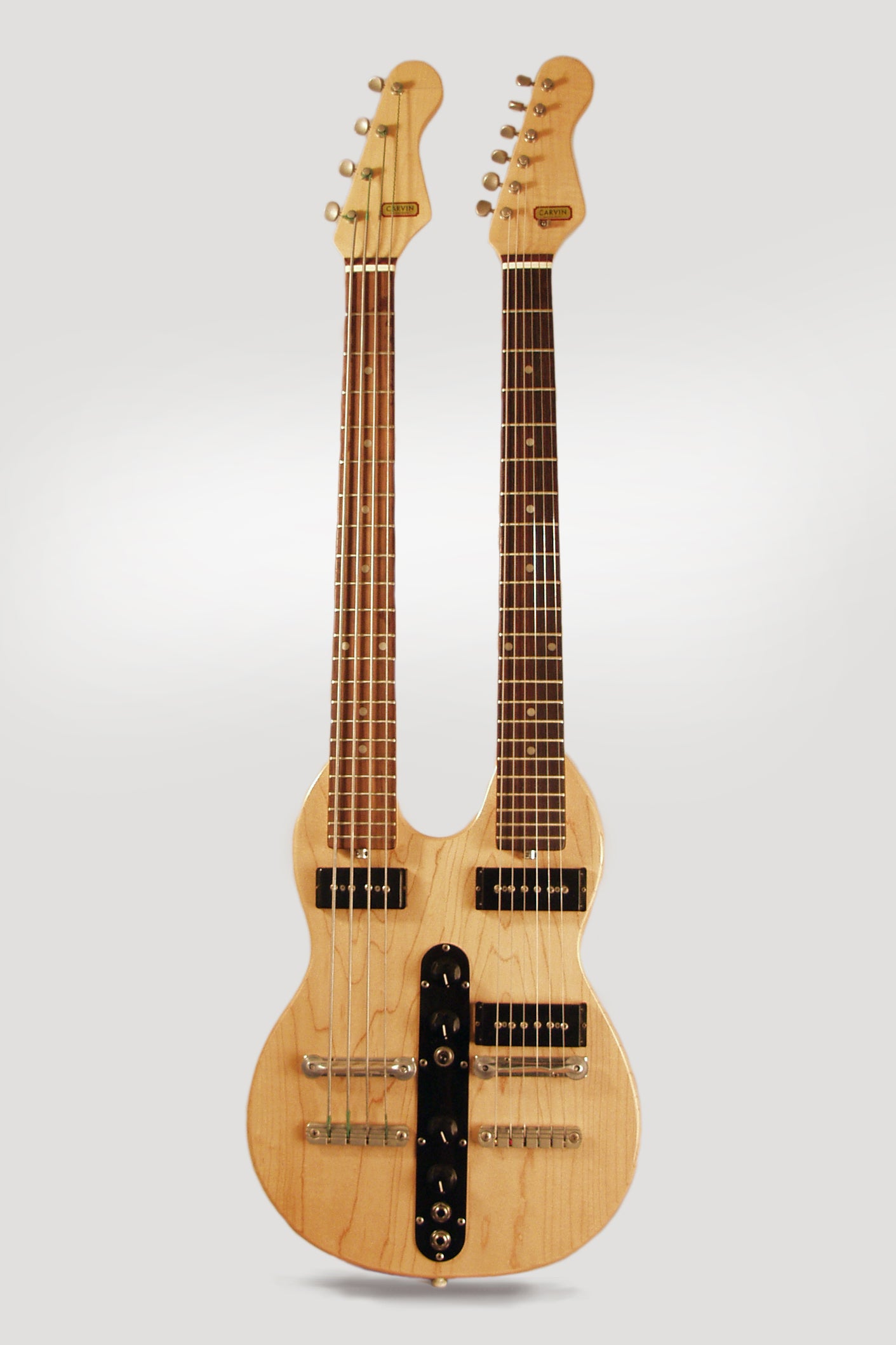 Carvin DBS98B Doubleneck Bass and Guitar Solid Body Electric Guitar (1972)