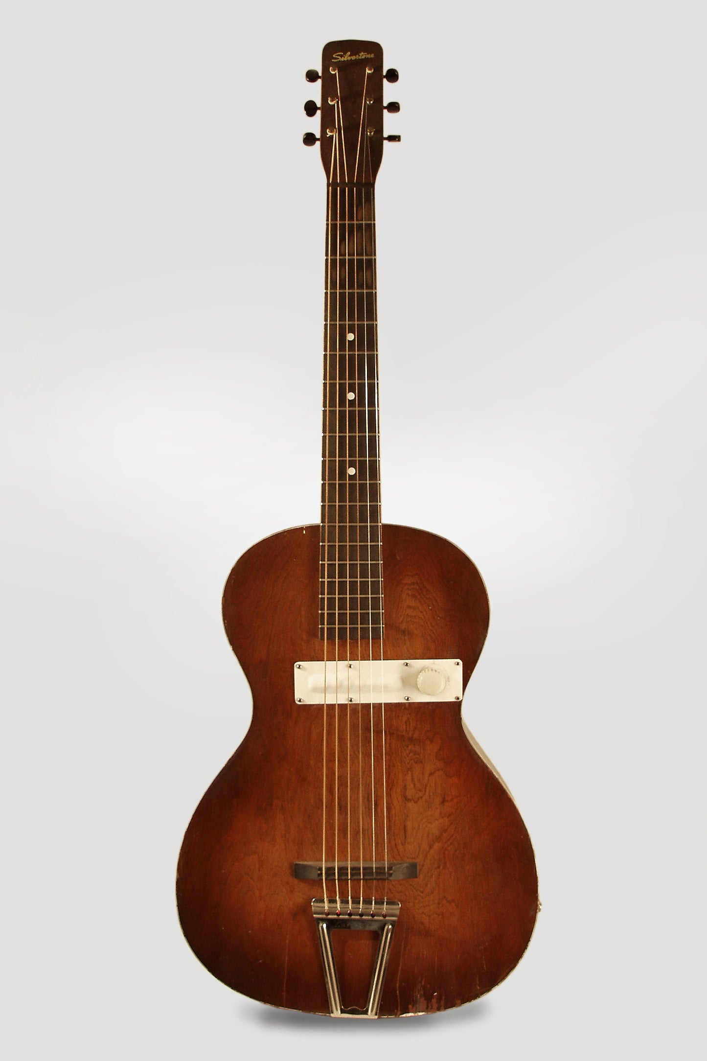 Harmony Silvertone with early Danelectro pickup Flat Top Acoustic-Electric Guitar (1953)
