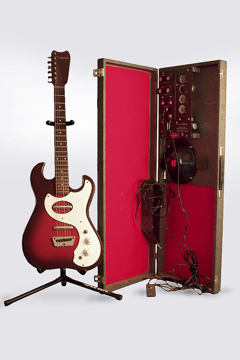 Danelectro Silvertone Model 1457 Semi-Hollow Electric Guitar and Amplifier Set (1965)