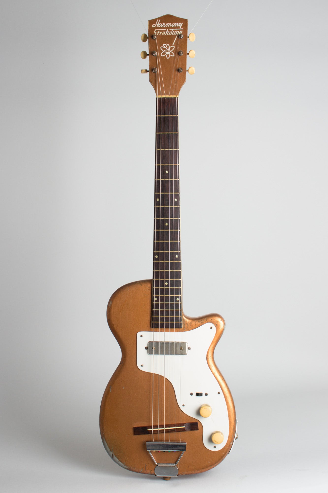 Harmony H-44 Stratotone Solid Body Electric Guitar (1953)