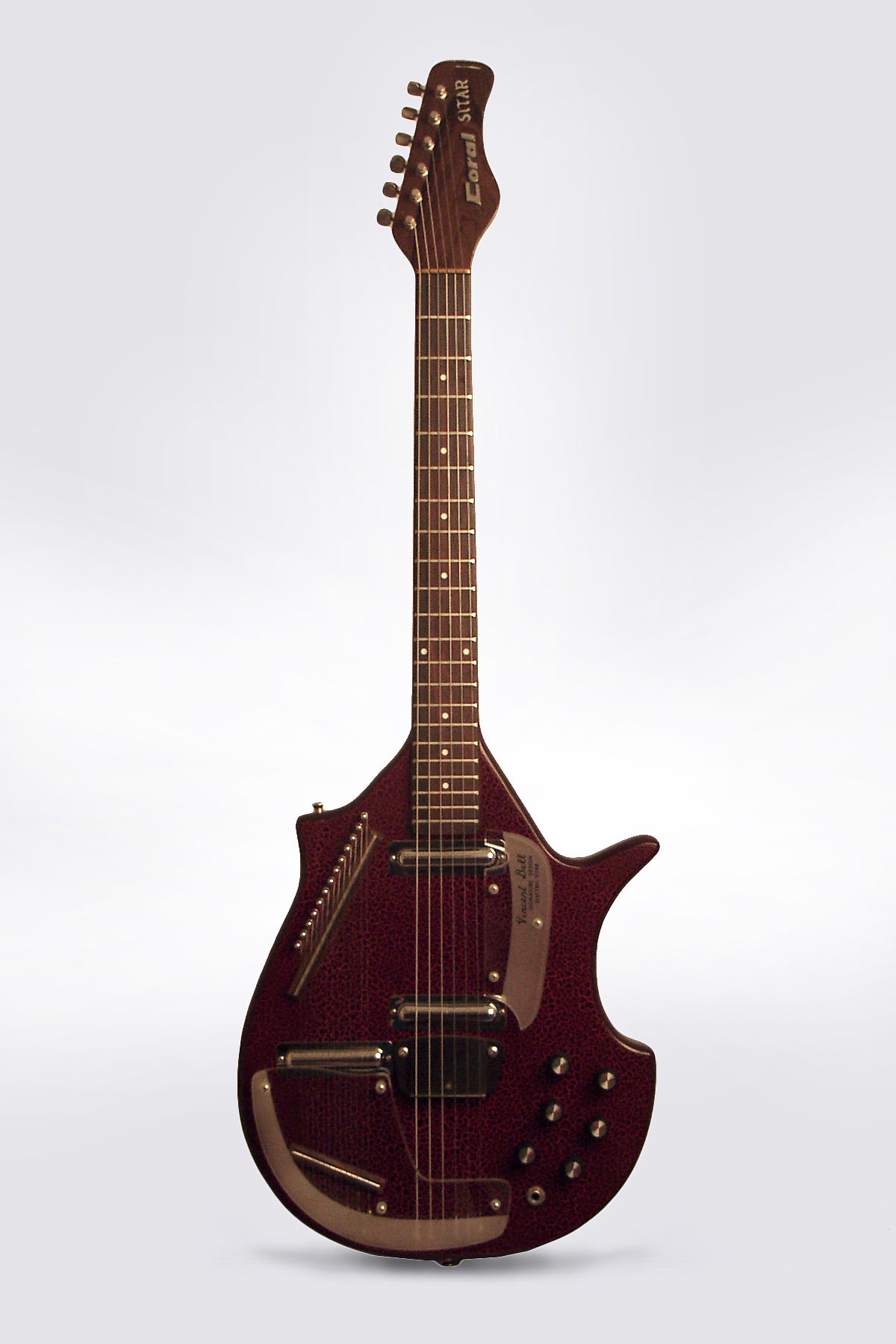 Danelectro Coral Sitar Semi-Hollow Body Electric Guitar (1968)