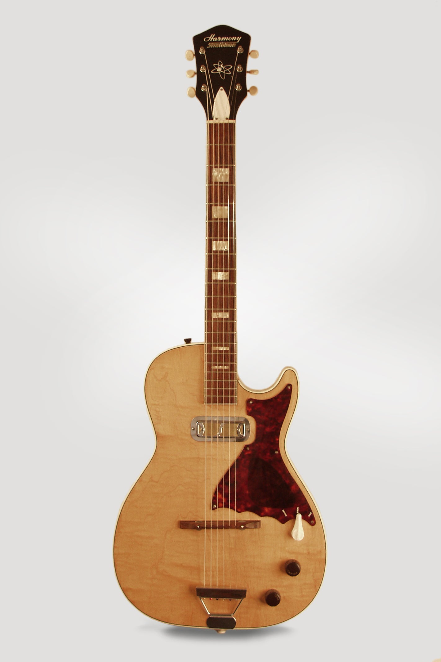 Harmony Stratotone Mercury H-48 Semi-Hollow Body Electric Guitar (1962)