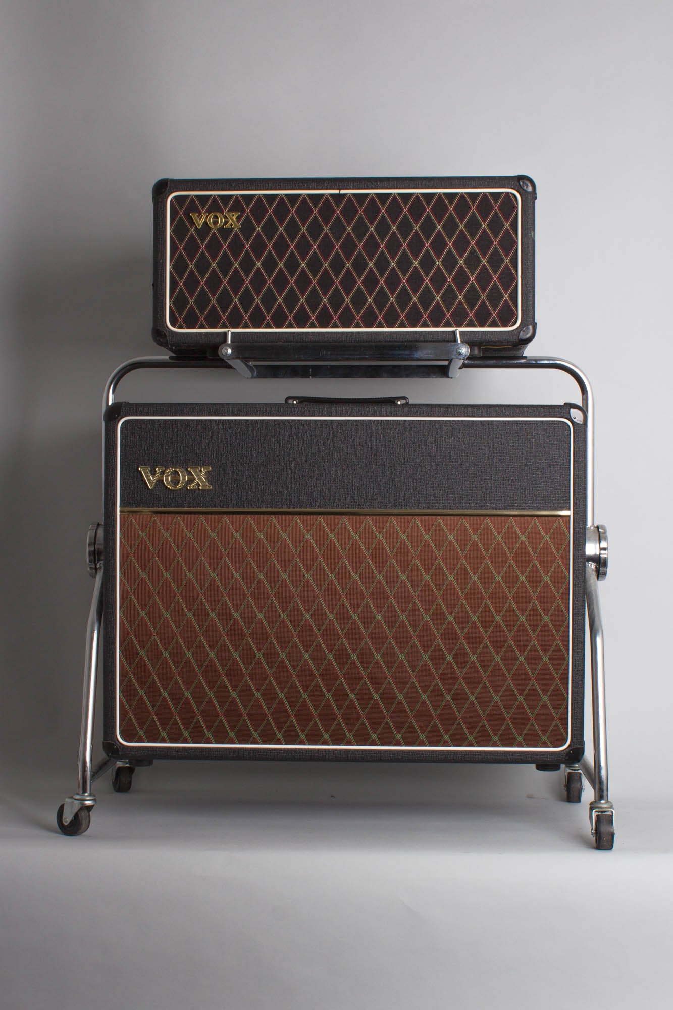 Vox AC-50 with Reproduction Cabinet Piggyback Tube Amplifier (1965-6)