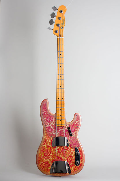 Fender Telecaster Bass Pink Paisley Solid Body Electric Bass Guitar (1968)