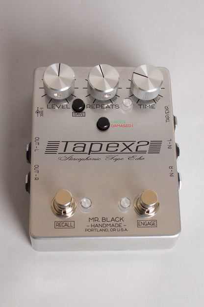 Mr. Black Tapex2 Stereophonic Tape Echo Pedal Effect (2017)