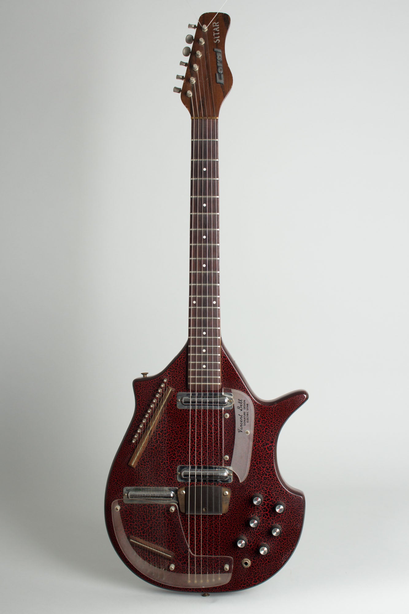 Danelectro Coral Sitar Semi-Hollow Body Electric Guitar (1968)