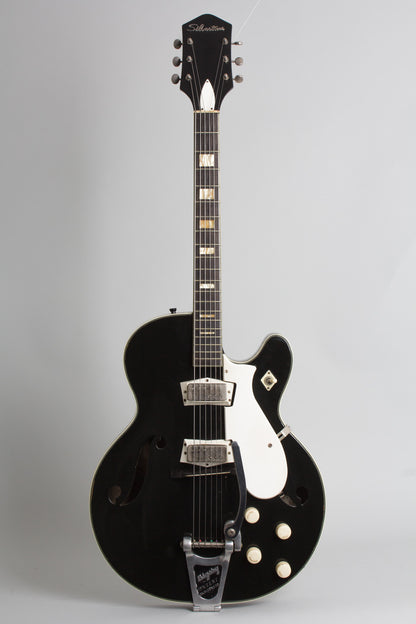 Harmony Silvertone Model 1446L Thinline Hollow Body Electric Guitar (1962)
