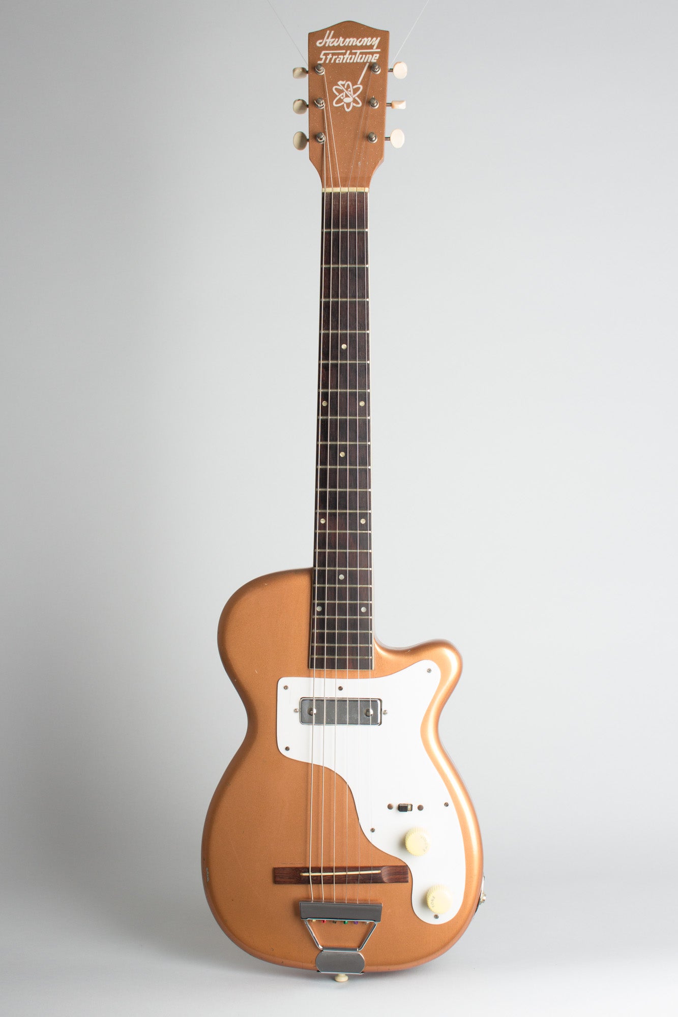 Harmony H-44 Stratotone Solid Body Electric Guitar (1955)