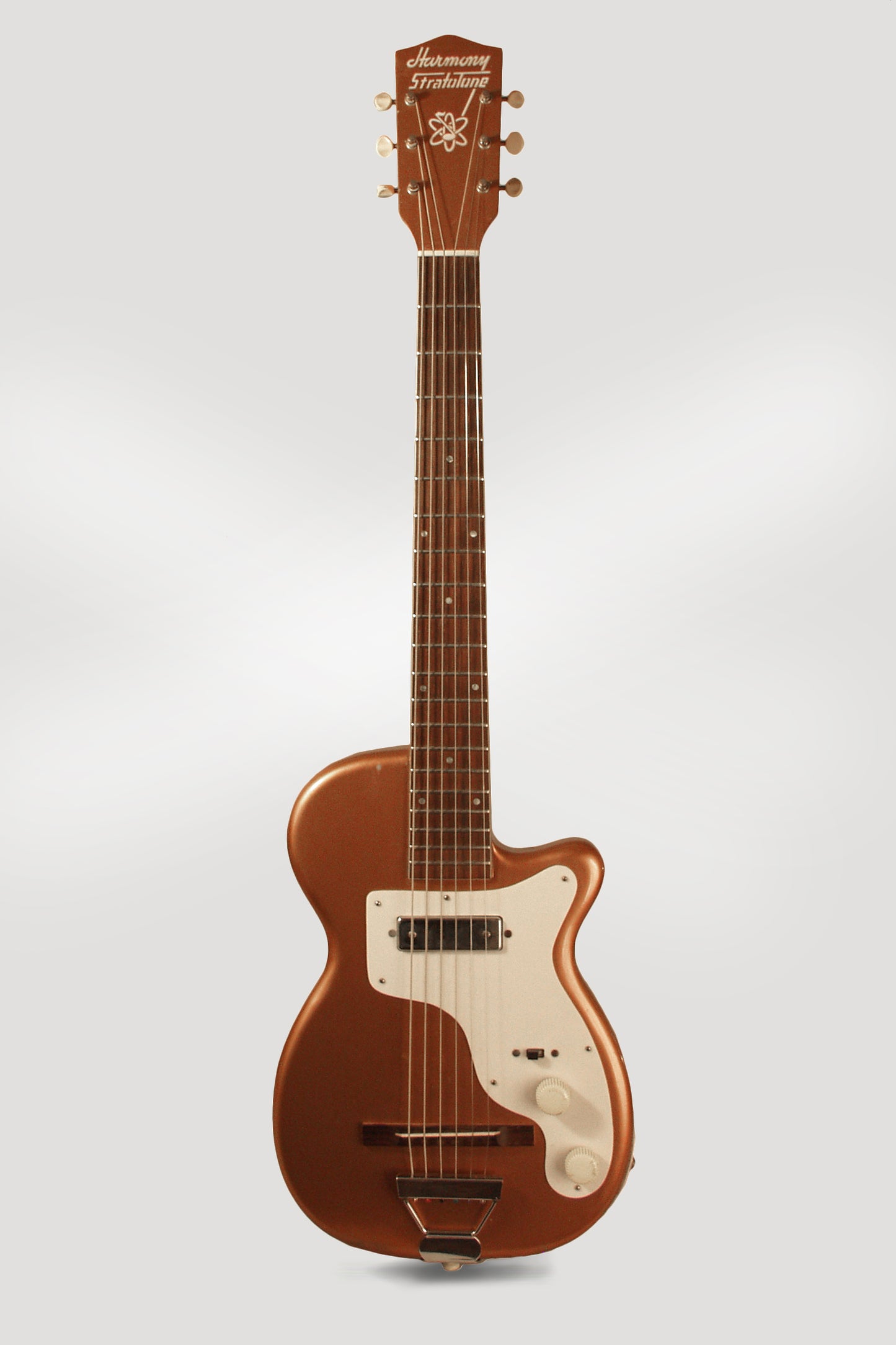 Harmony H-44 Stratotone Solid Body Electric Guitar (1953)