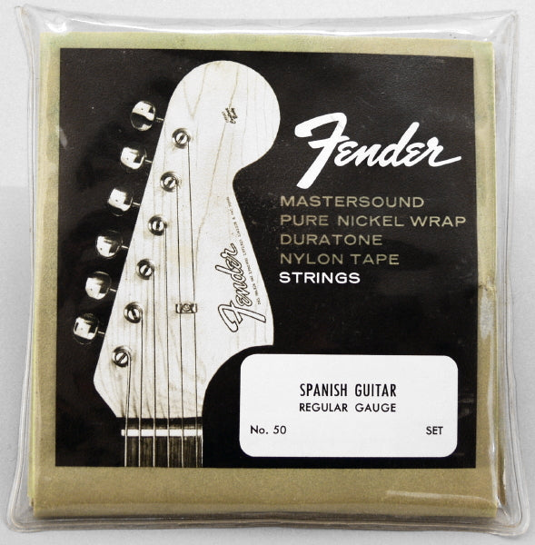 Fender Spanish Guitar Mastersound Flatwound #50 Electric Guitar String Set (1969)