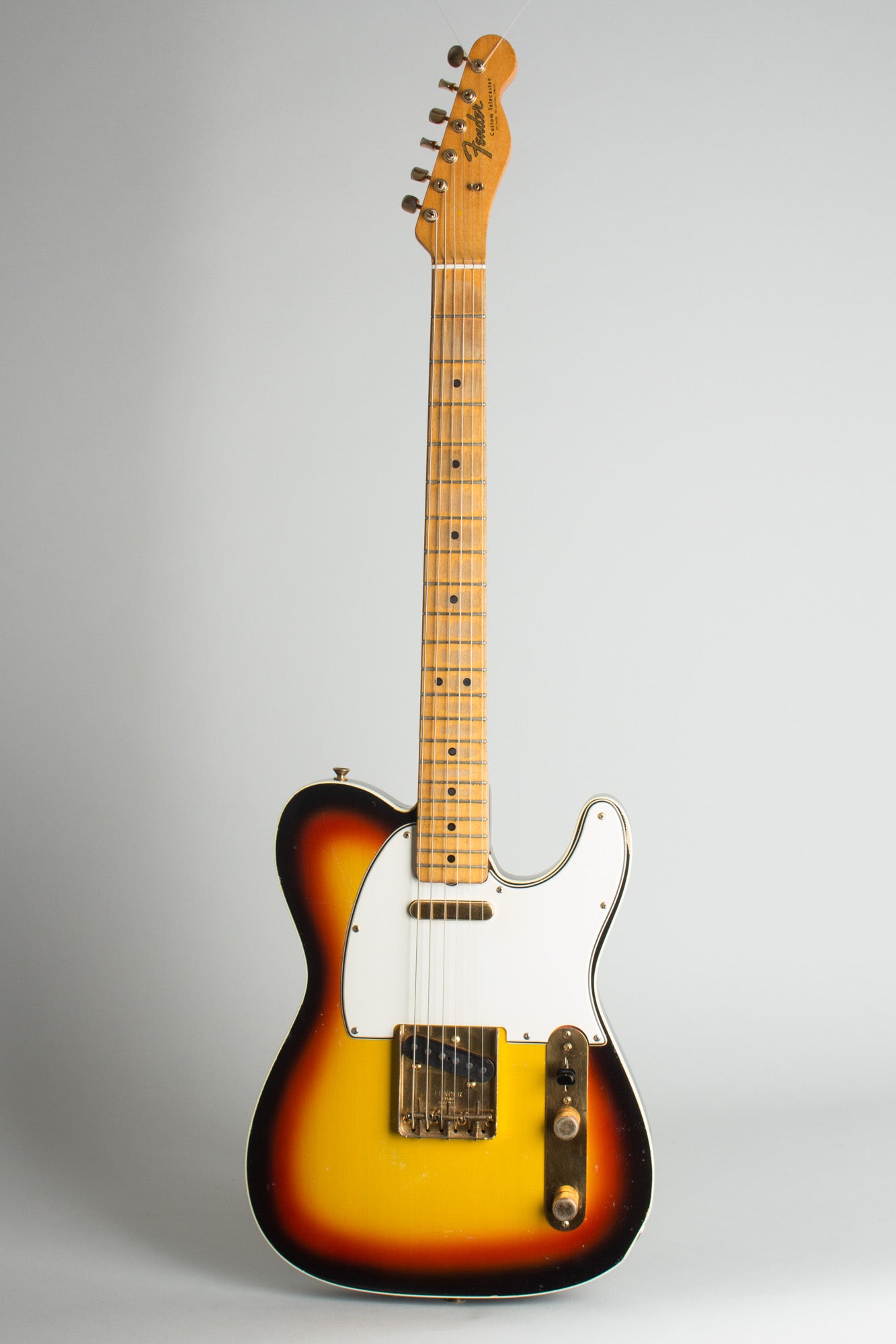 Fender Telecaster Custom with Gold Hardware Solid Body Electric Guitar (1966)