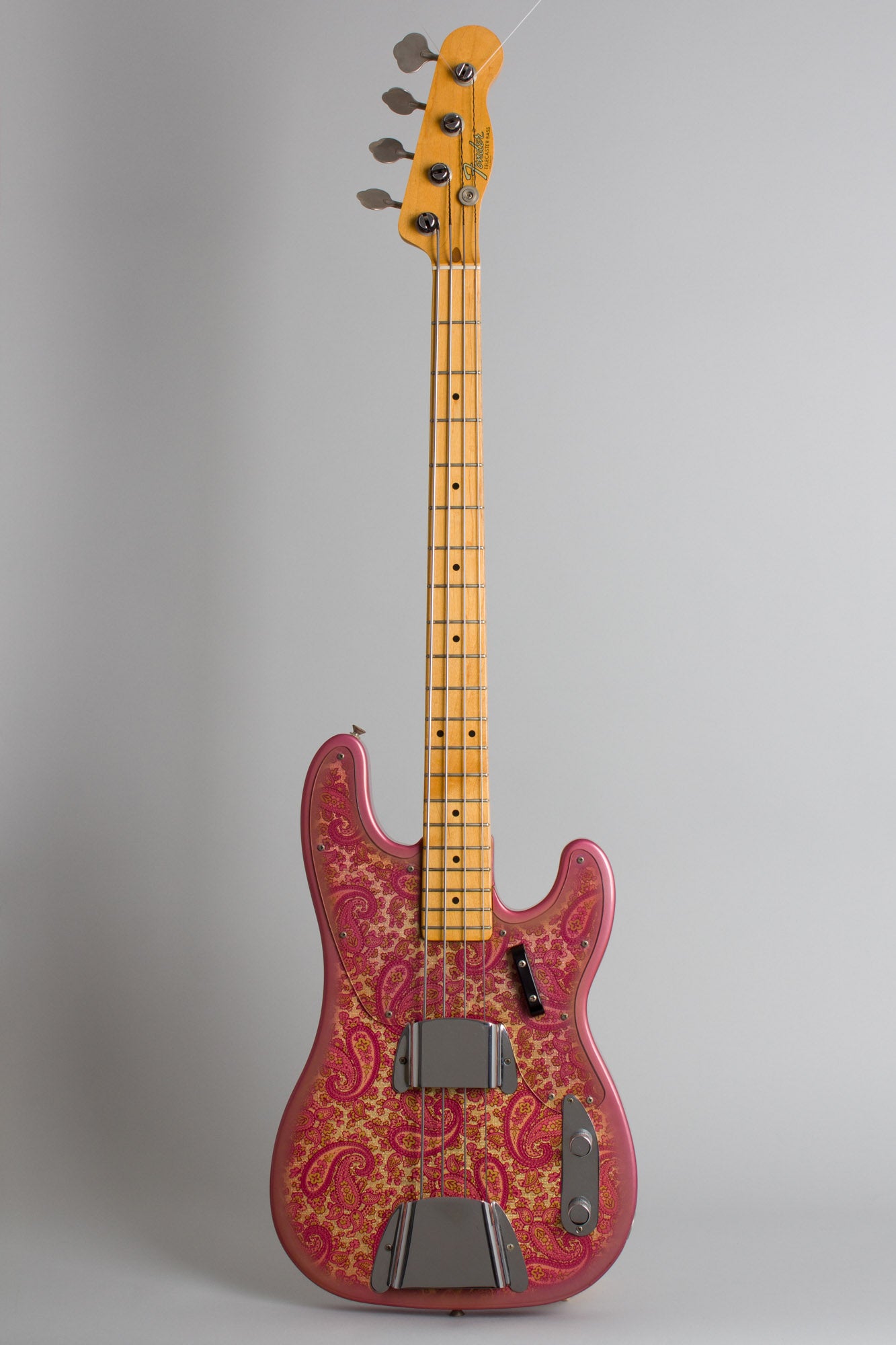 Fender Telecaster Bass Pink Paisley Solid Body Electric Bass Guitar (1968)