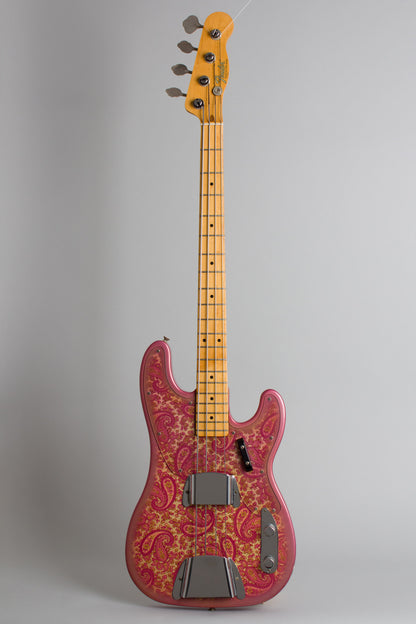 Fender Telecaster Bass Pink Paisley Solid Body Electric Bass Guitar (1968)