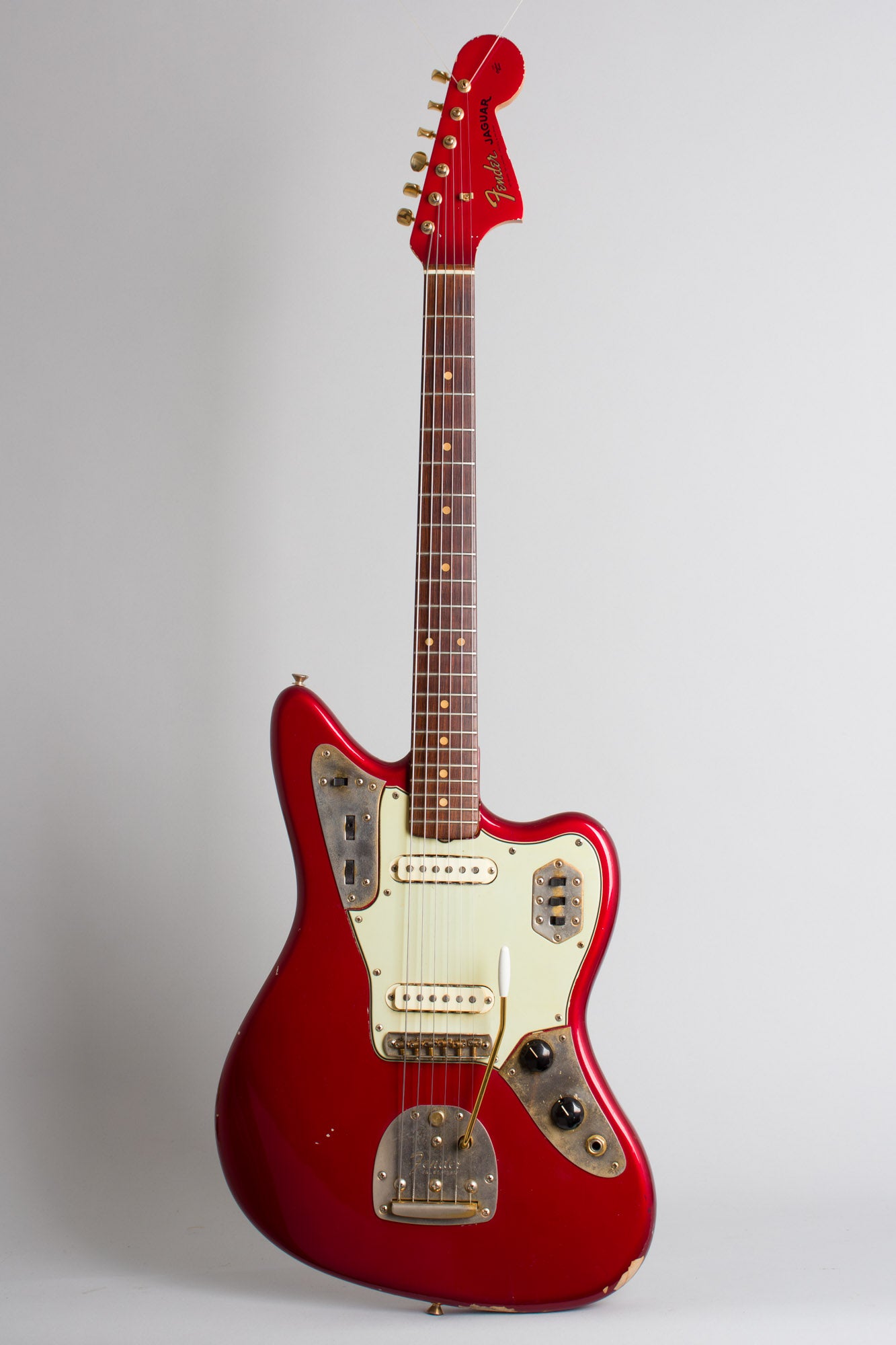 Fender Jaguar with Gold Hardware Solid Body Electric Guitar (1964)