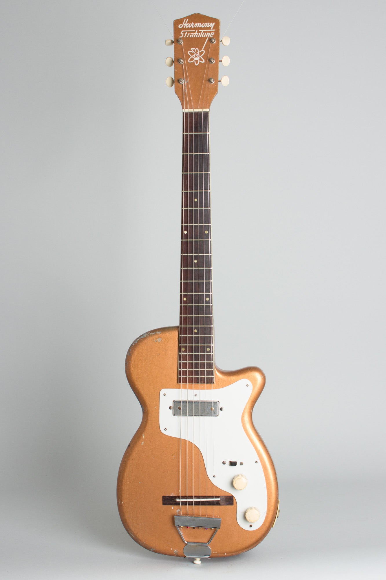 Harmony H-44 Stratotone Solid Body Electric Guitar (1953)