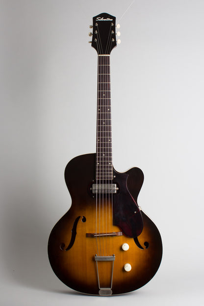 Harmony Silvertone H-61 Arch Top Hollow Body Electric Guitar (1958)