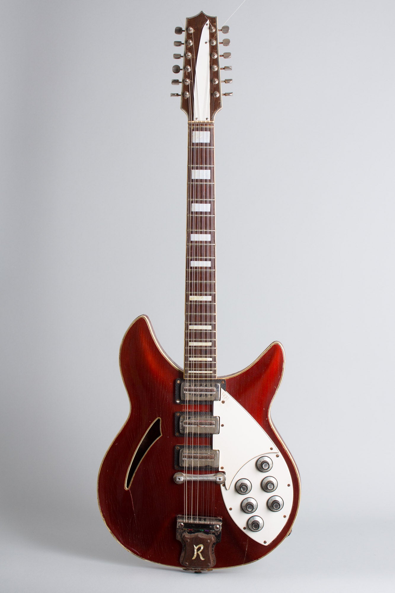Unbranded Ricken Serviceman 12 String Semi-Hollow Body Electric Guitar (1960s)