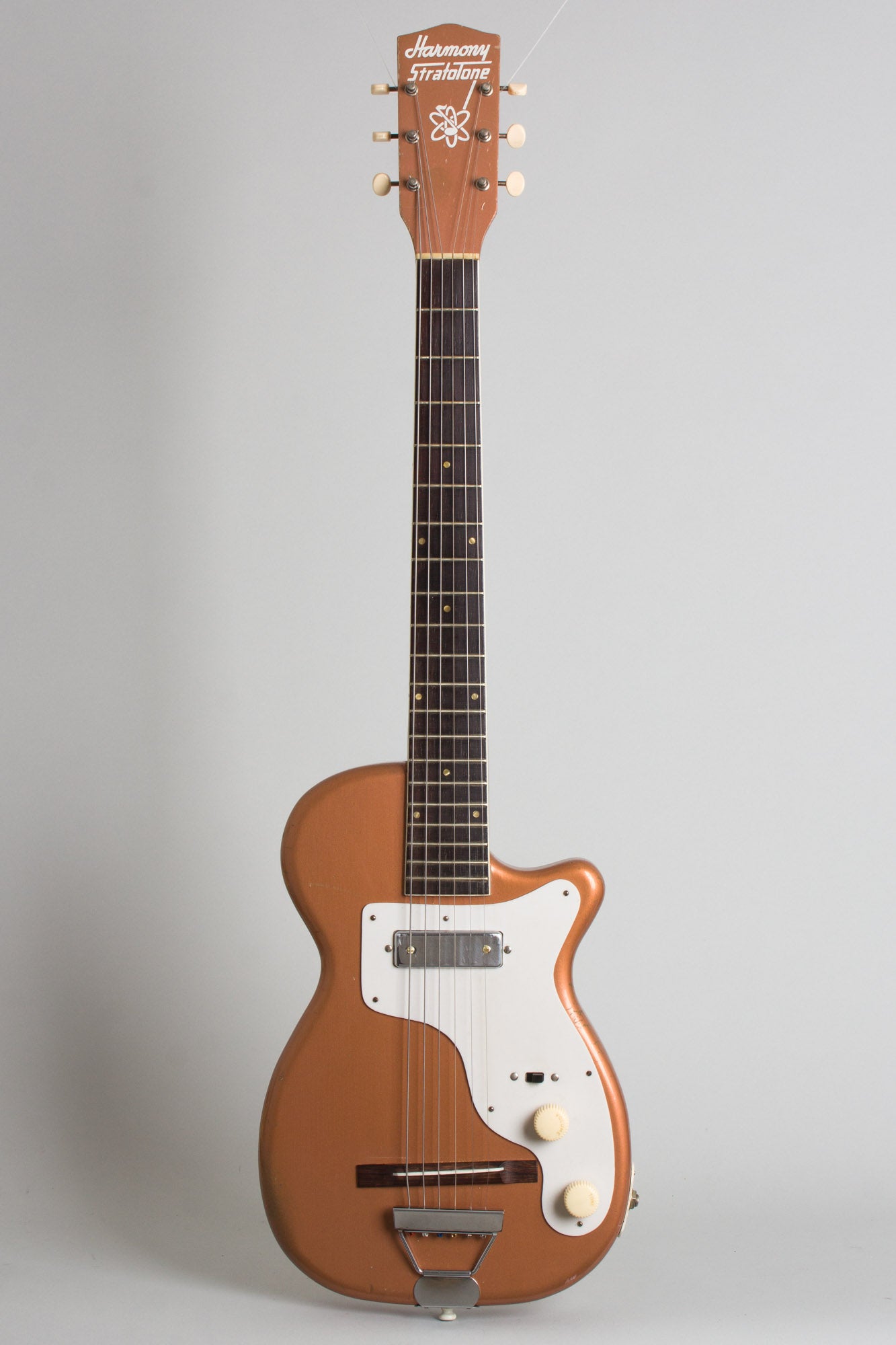 Harmony H-44 Stratotone Solid Body Electric Guitar (1956)