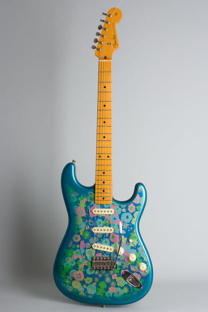 Fender Blue Floral Stratocaster Solid Body Electric Guitar (2002)