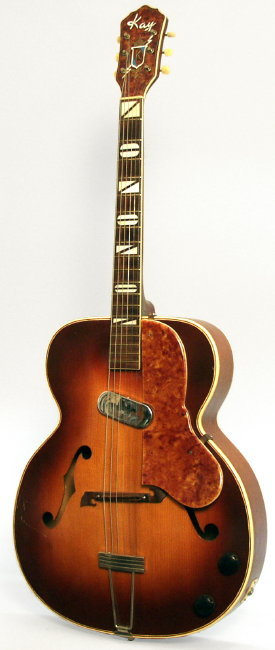 Kay Deluxe Model K-160 Arch Top Hollow Body Electric Guitar (1951)