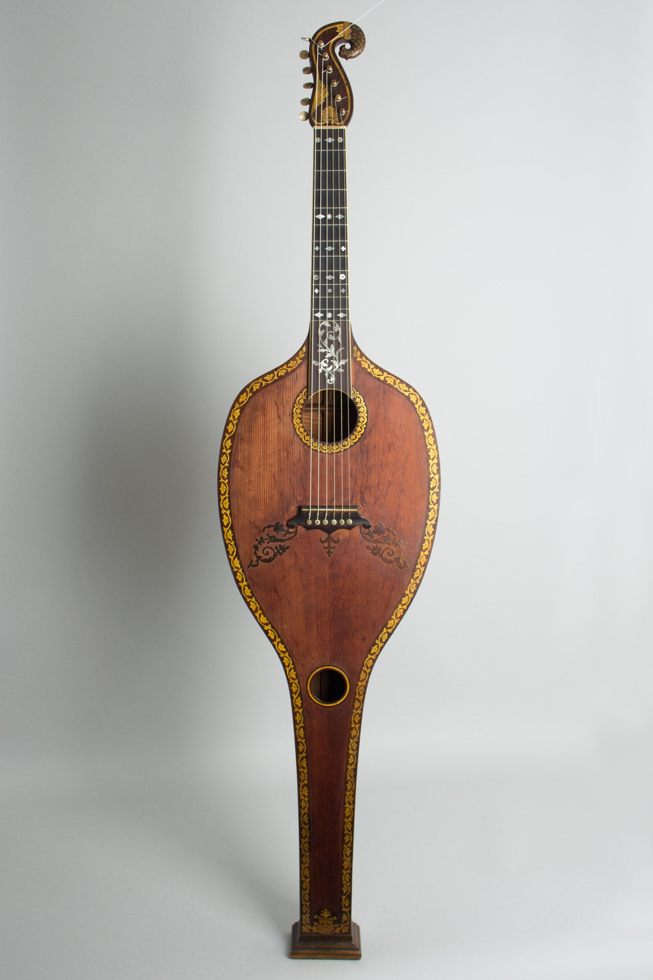Emilius Nicolai Scherr Patent Harp Guitar Guitar (1825)