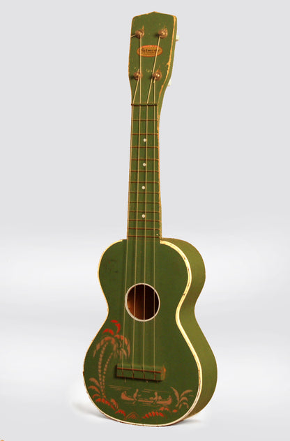 Harmony Decorated Palm Tree and Canoe Soprano Ukulele (1950's)