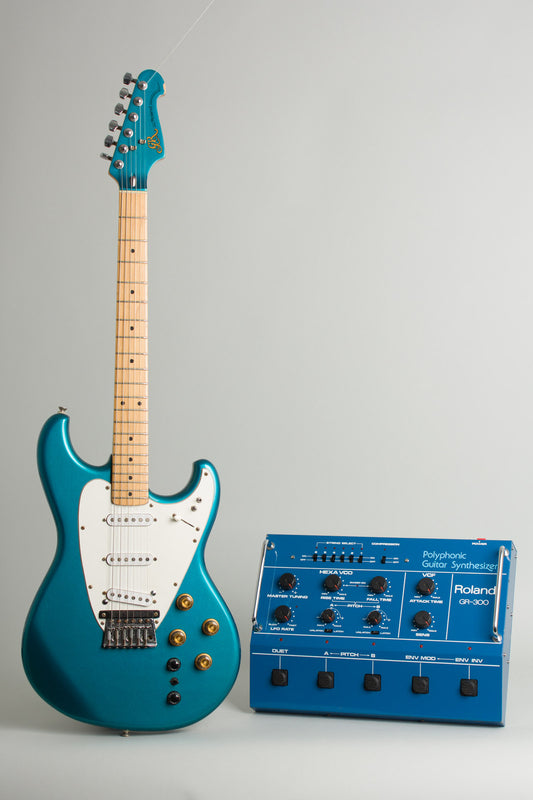 Roland GR-300 Polyphonic Guitar Synthesizer with G-505 Solid Body Electric Guitar (1982)