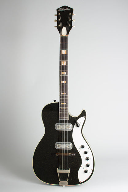 Harmony Silvertone Model 1423 Semi-Hollow Body Electric Guitar (1962)