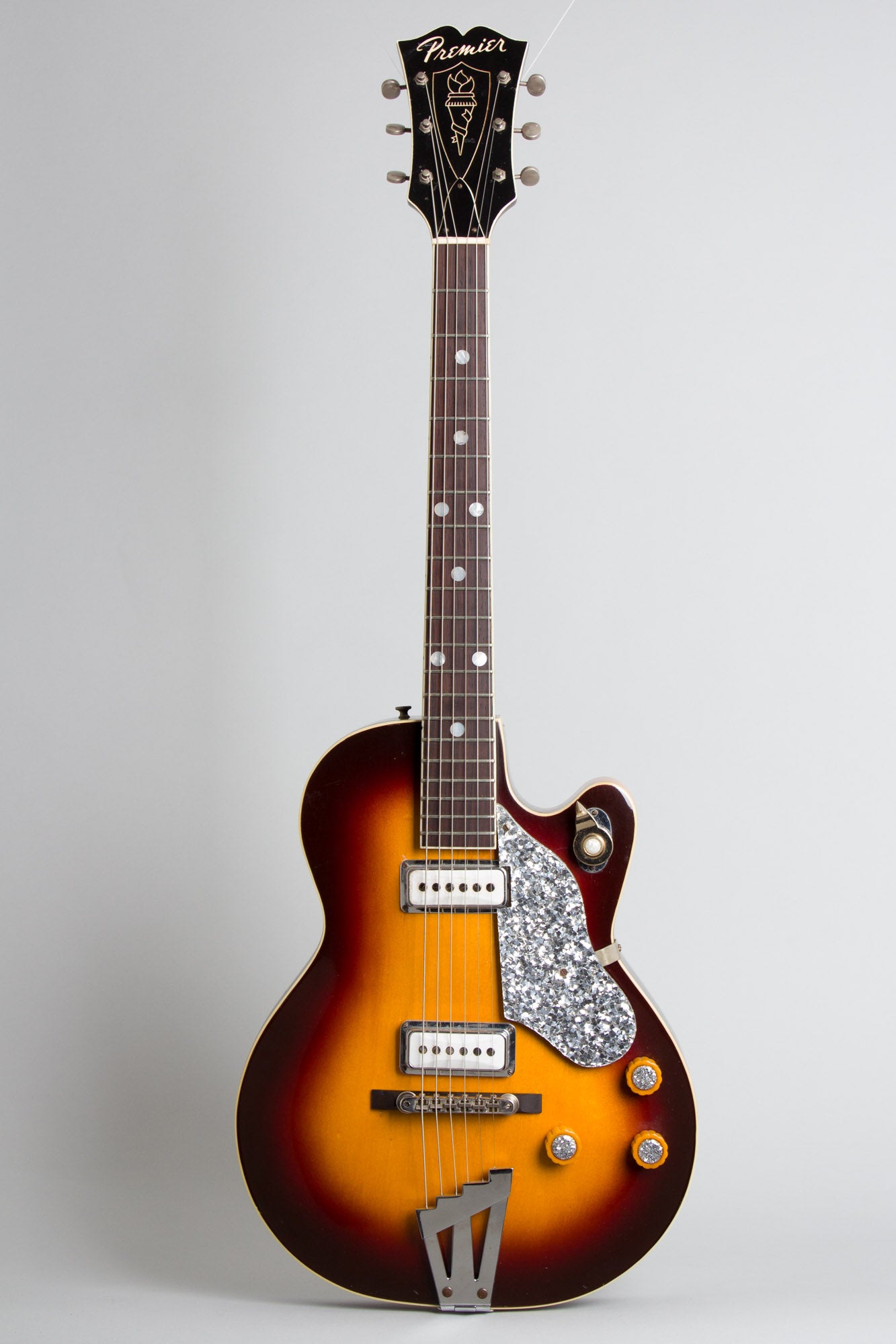 Premier Bantam Deluxe E-704 Arch Top Hollow Body Electric Guitar (1958)